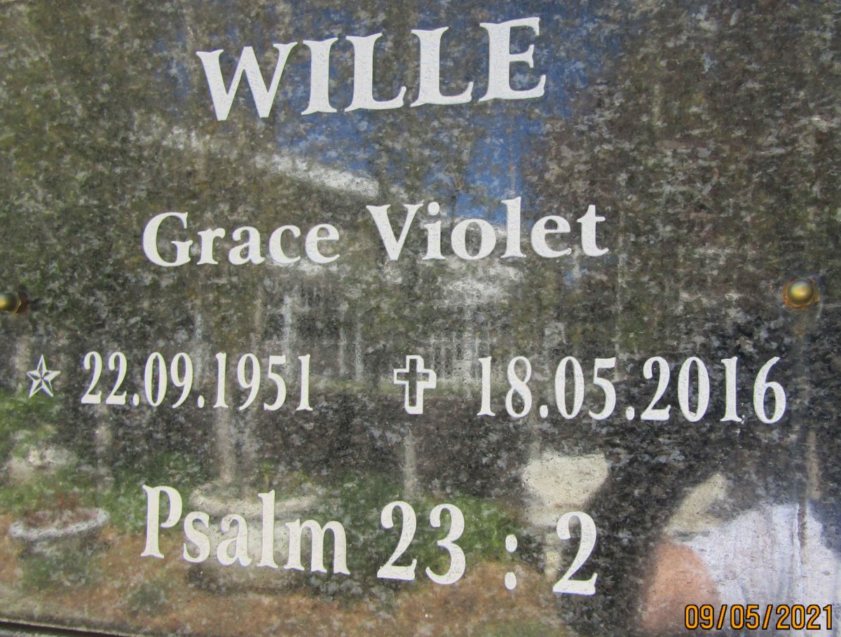 WILLE Grace Violet 1951-2016