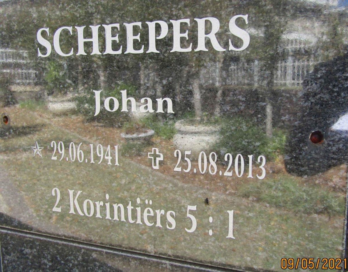 SCHEEPERS Johan 1941-2013