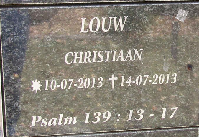 LOUW Christiaan 2013-2013