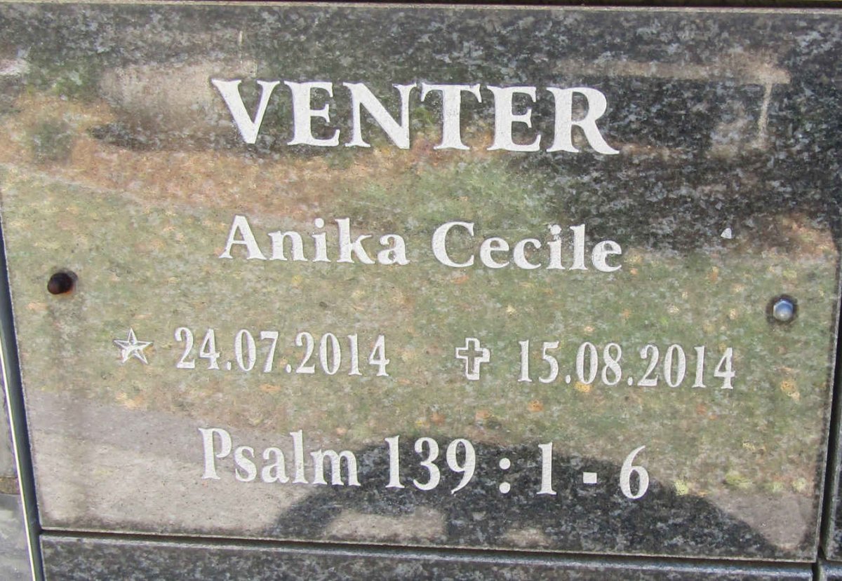 VENTER Anika Cecile 2014-2014