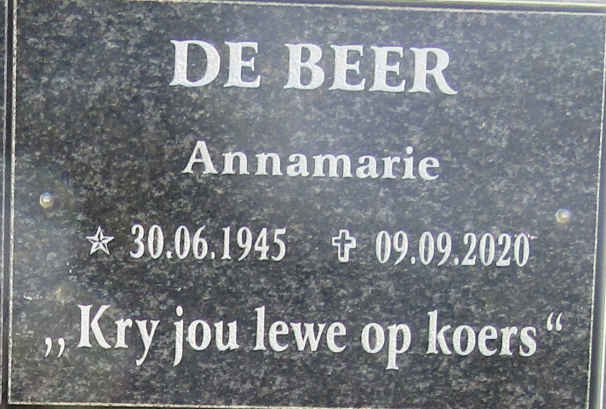 BEER Annamarie, de 1945-2020