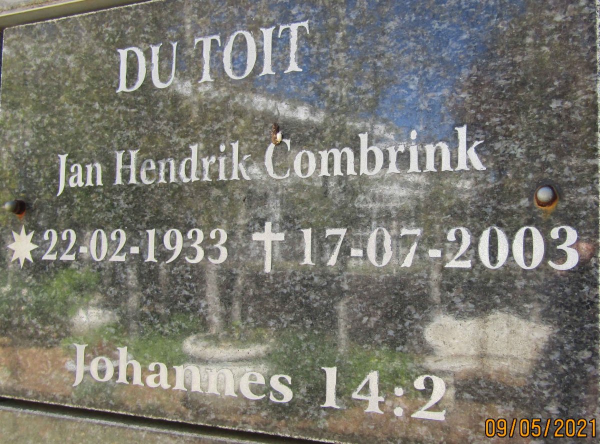 TOIT Jan Hendrik Combrink, du 1933-2003