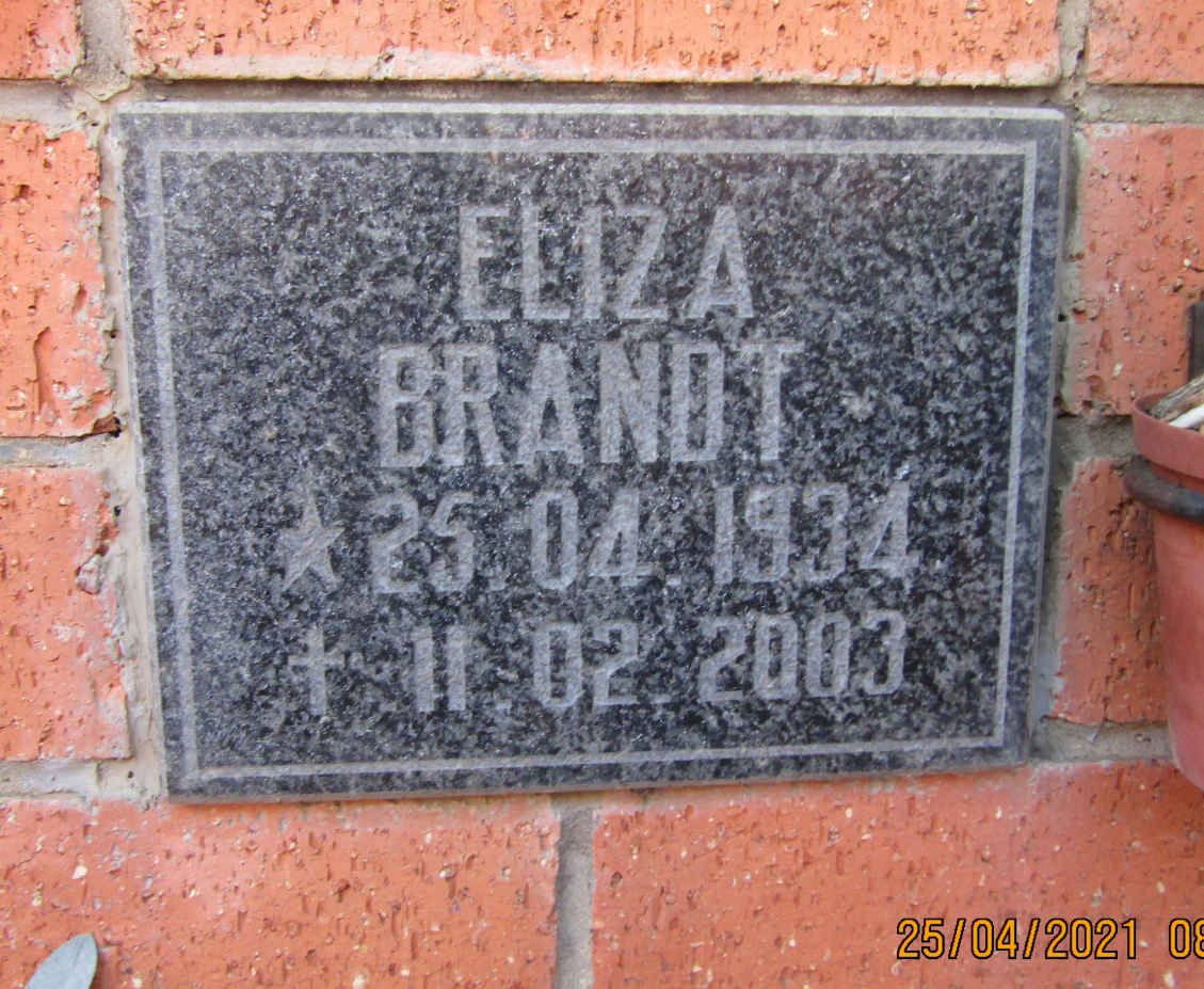 BRANDT Eliza 1934-2003