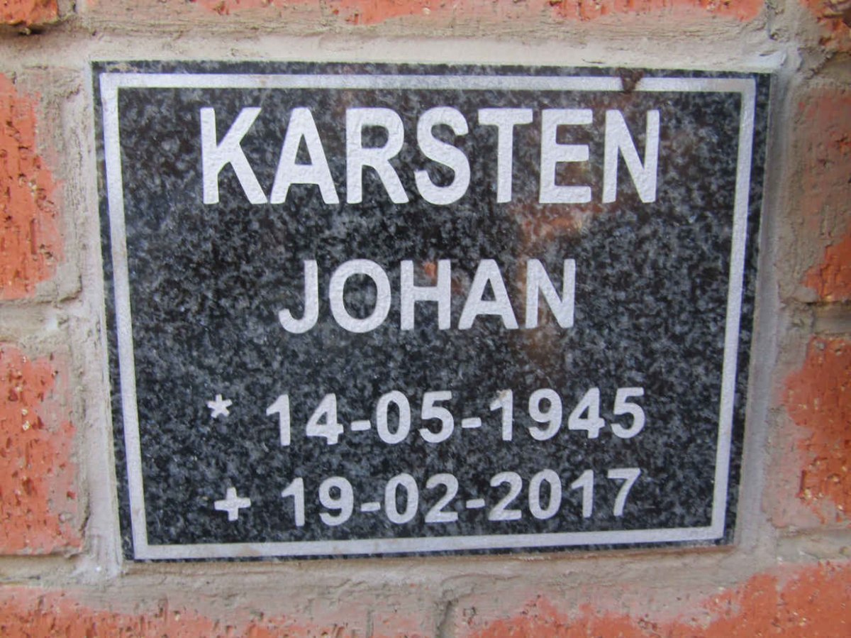 KARSTEN Johan 1945-2017