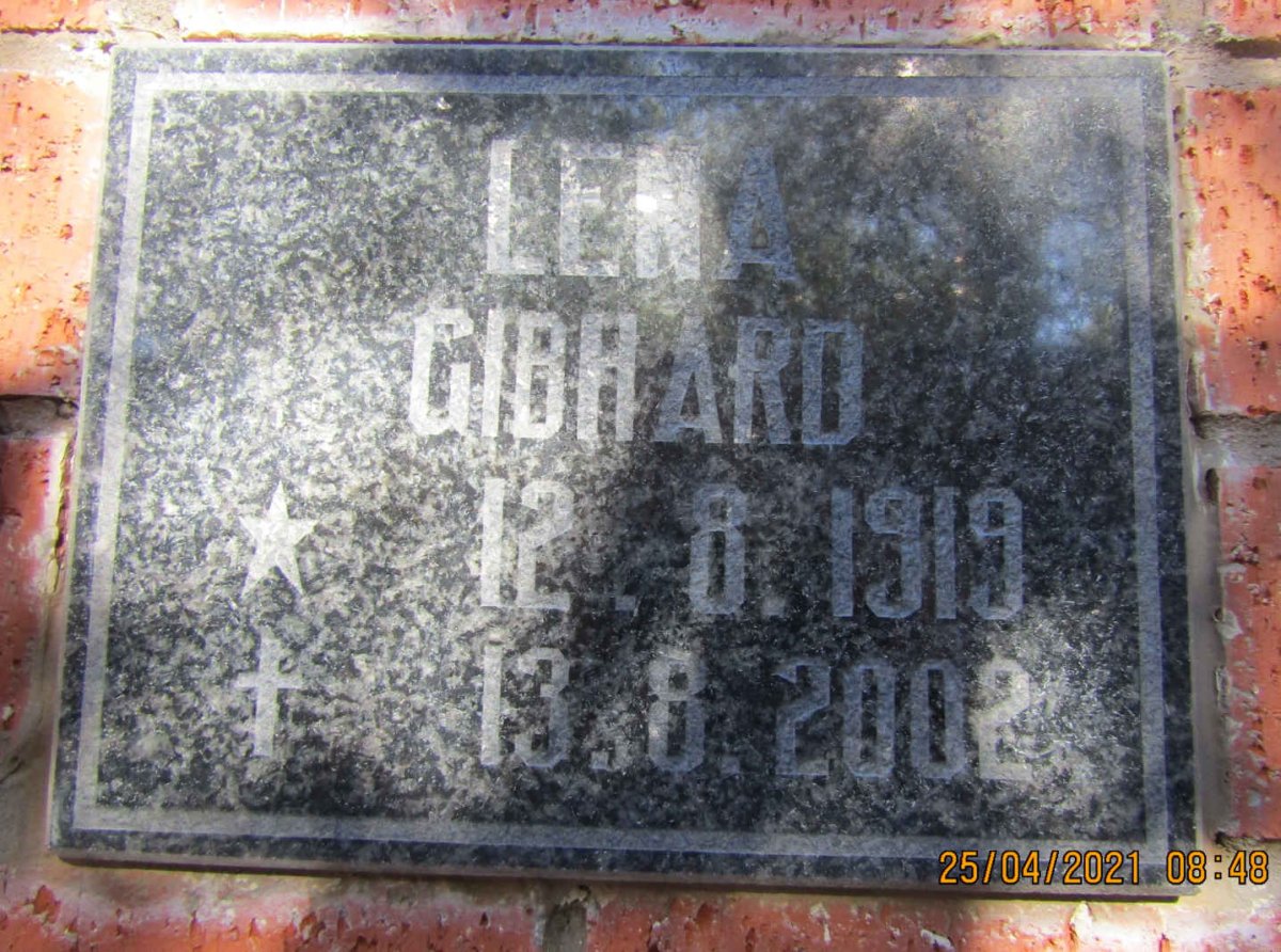 GIBHARD Lena 1919-2002