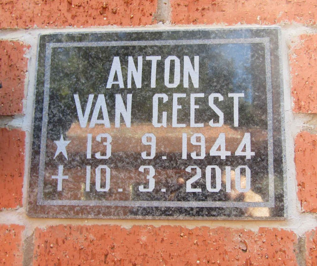 GEEST Anton, van 1944-2010