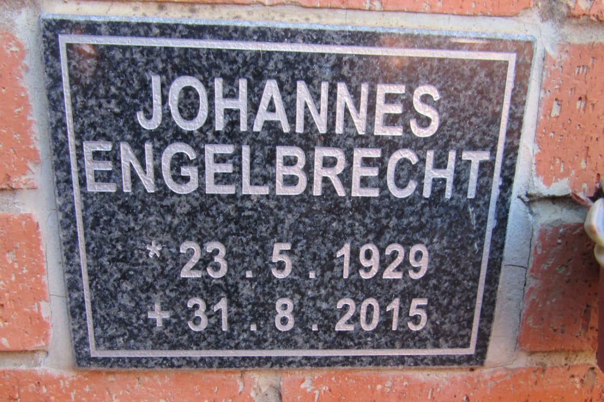 ENGELBRECHT Johannes 1929-2015