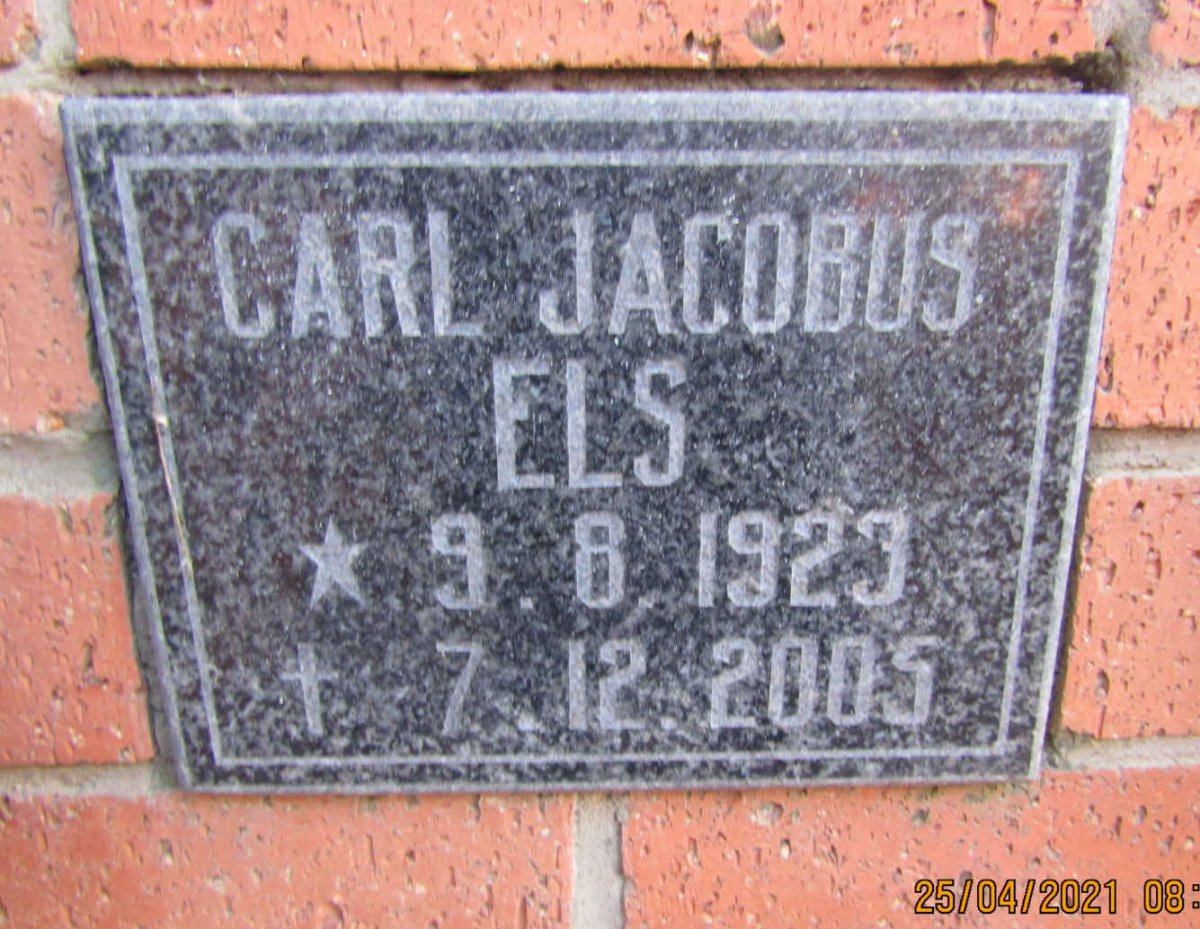ELS Carl Jacobus 1923-2005
