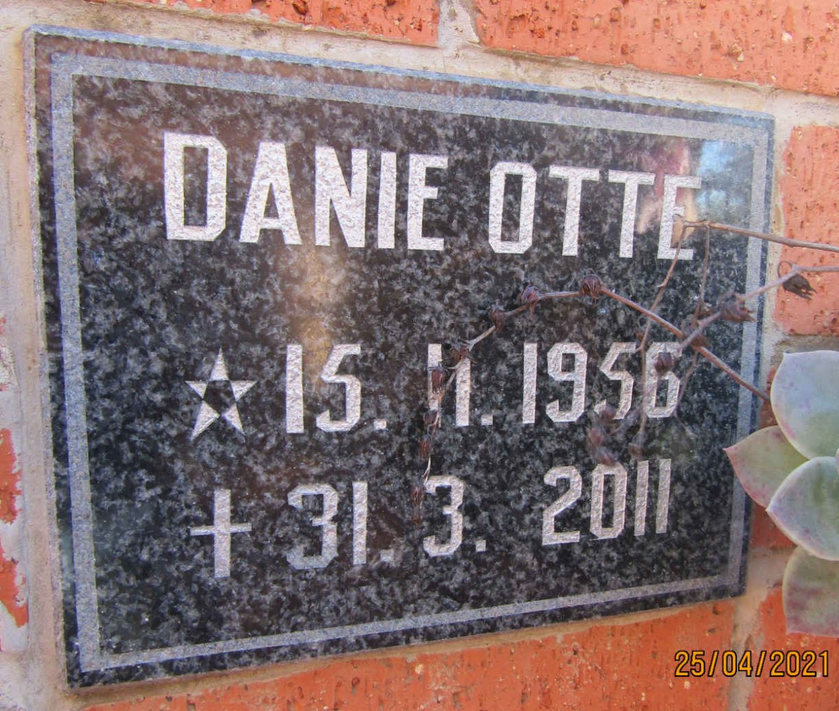 OTTE Danie 1956-2011