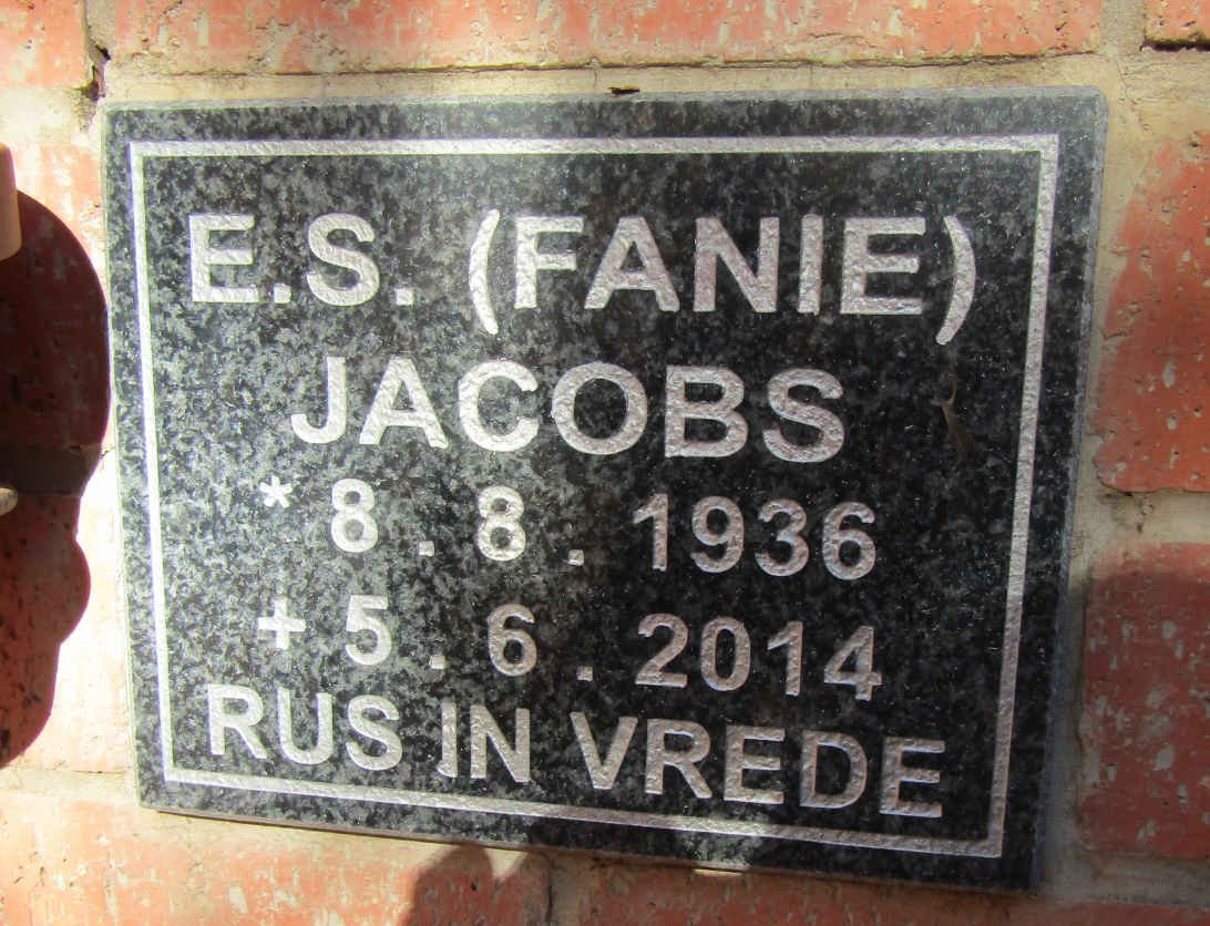 JACOBS E.S. 1936-2014