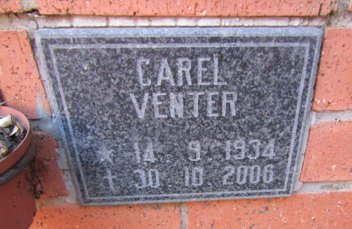 VENTER Carel 1934-2006