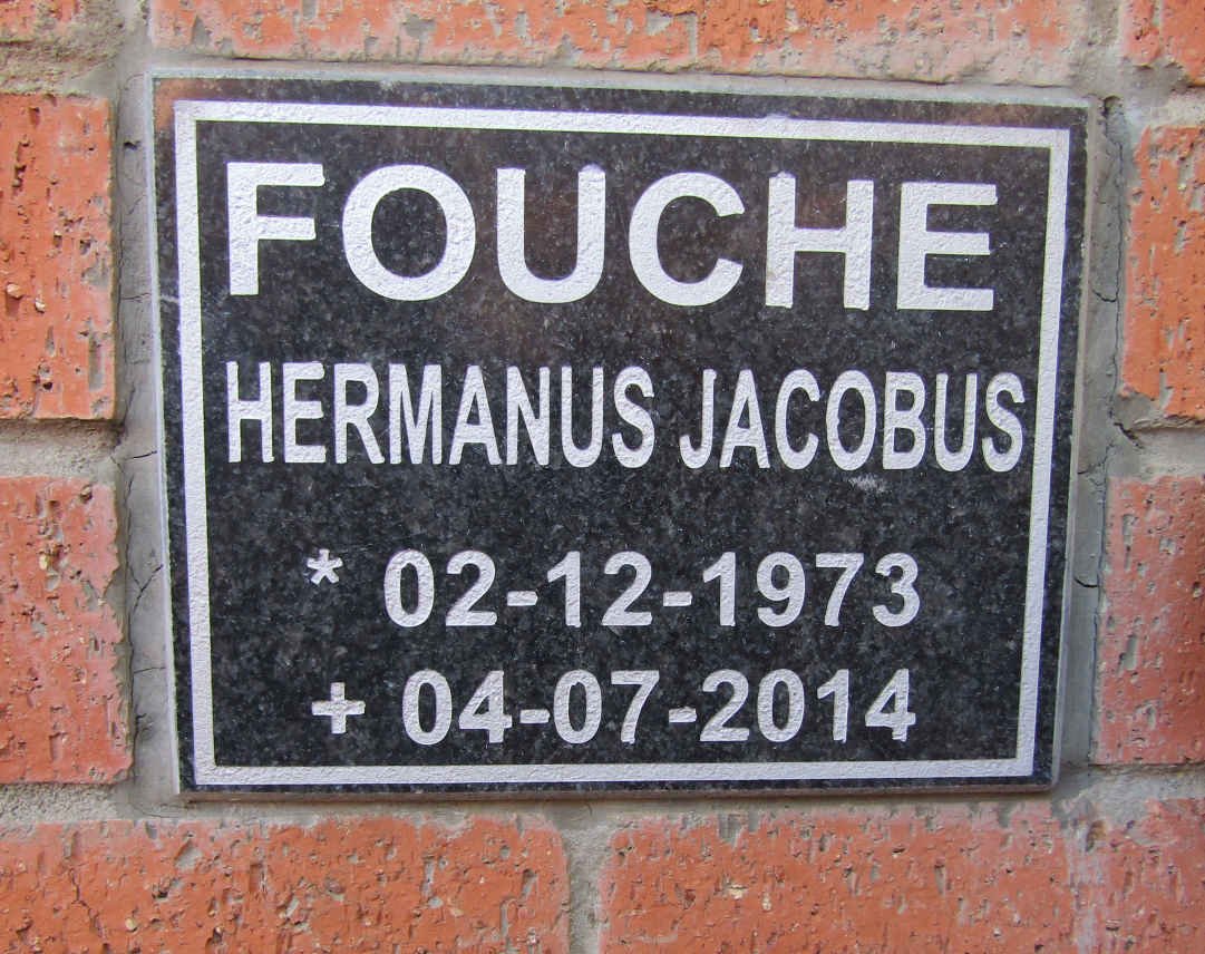 FOUCHE Hermanus Jacobus 1973-2014