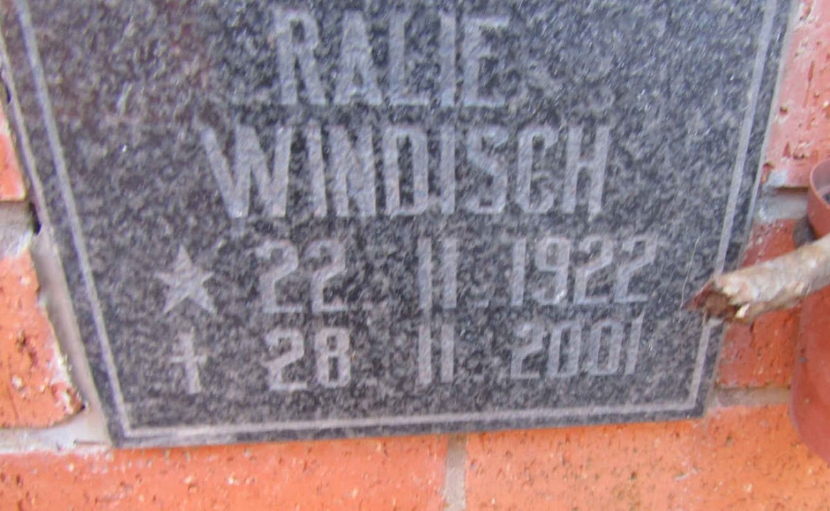 WINDISCH Ralie 1922-2001