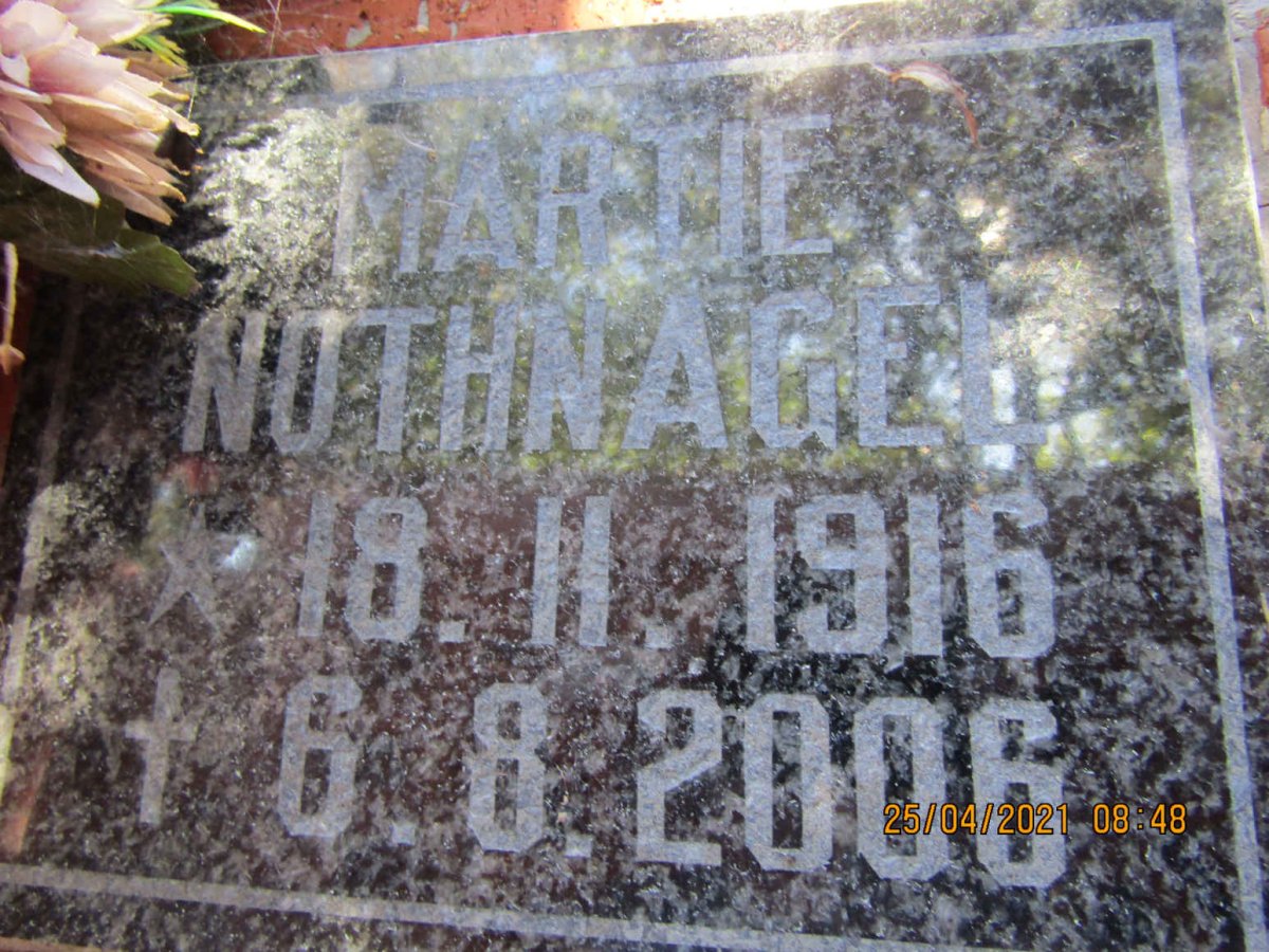NOTHNAGEL Martie 1916-2006