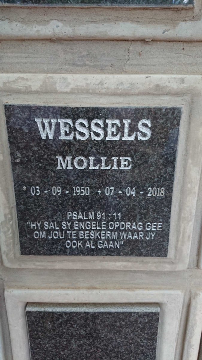 WESSELS Mollie 1950-2018