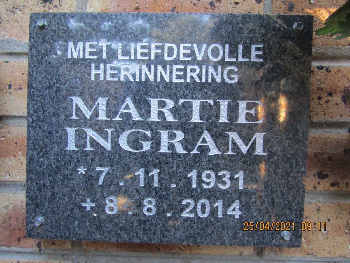 INGRAM Martie 1931-2014