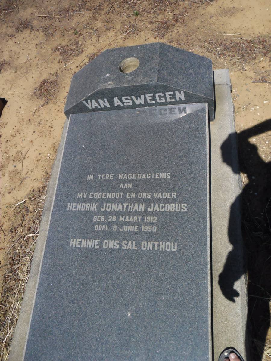 ASWEGEN Hendrik Jonathan Jacobus, van 1912-1950