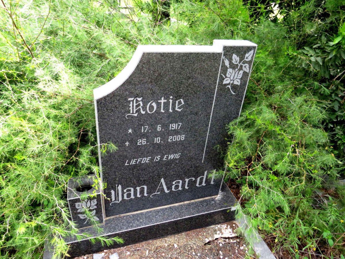 AARDT Kotie, van 1917-2008