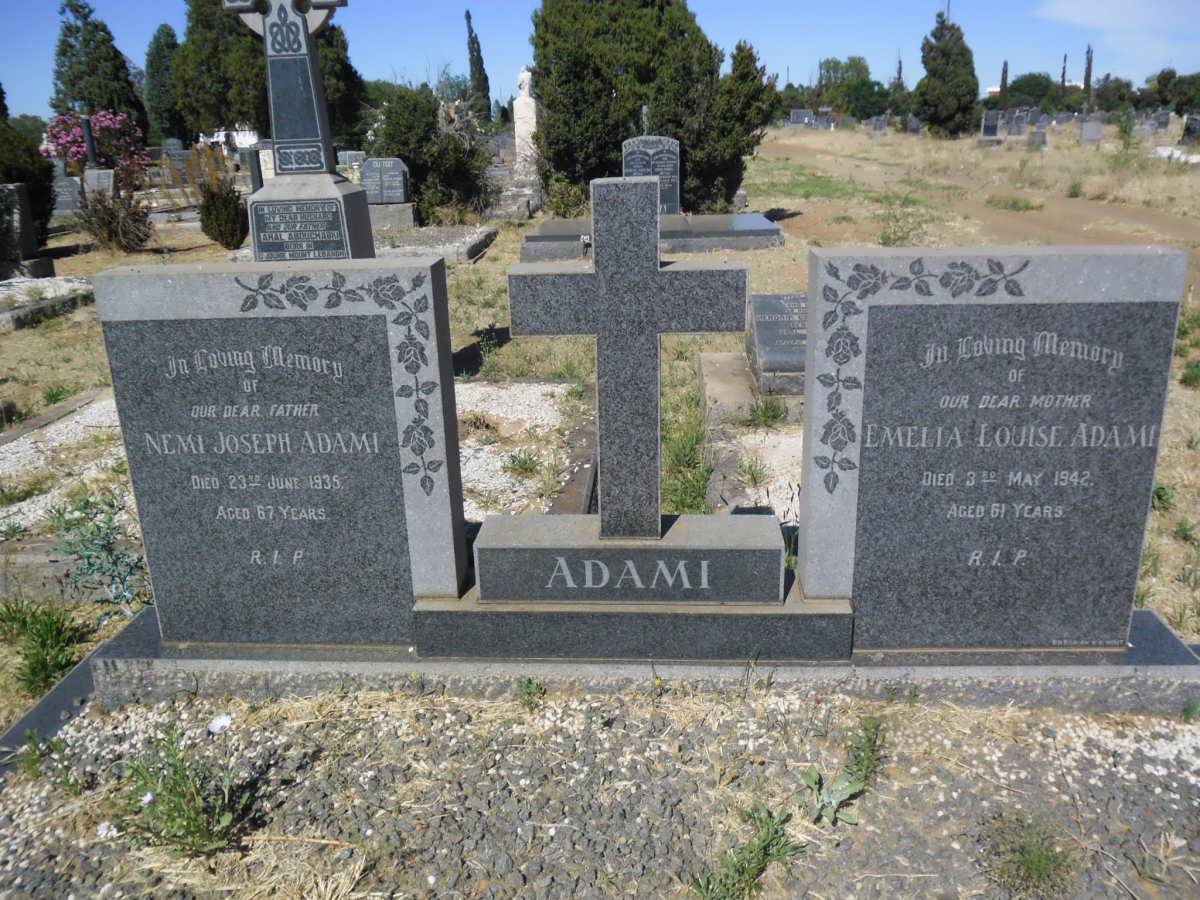 ADAMI Nemi Joseph -1935 &amp; Emelia Louise -1942