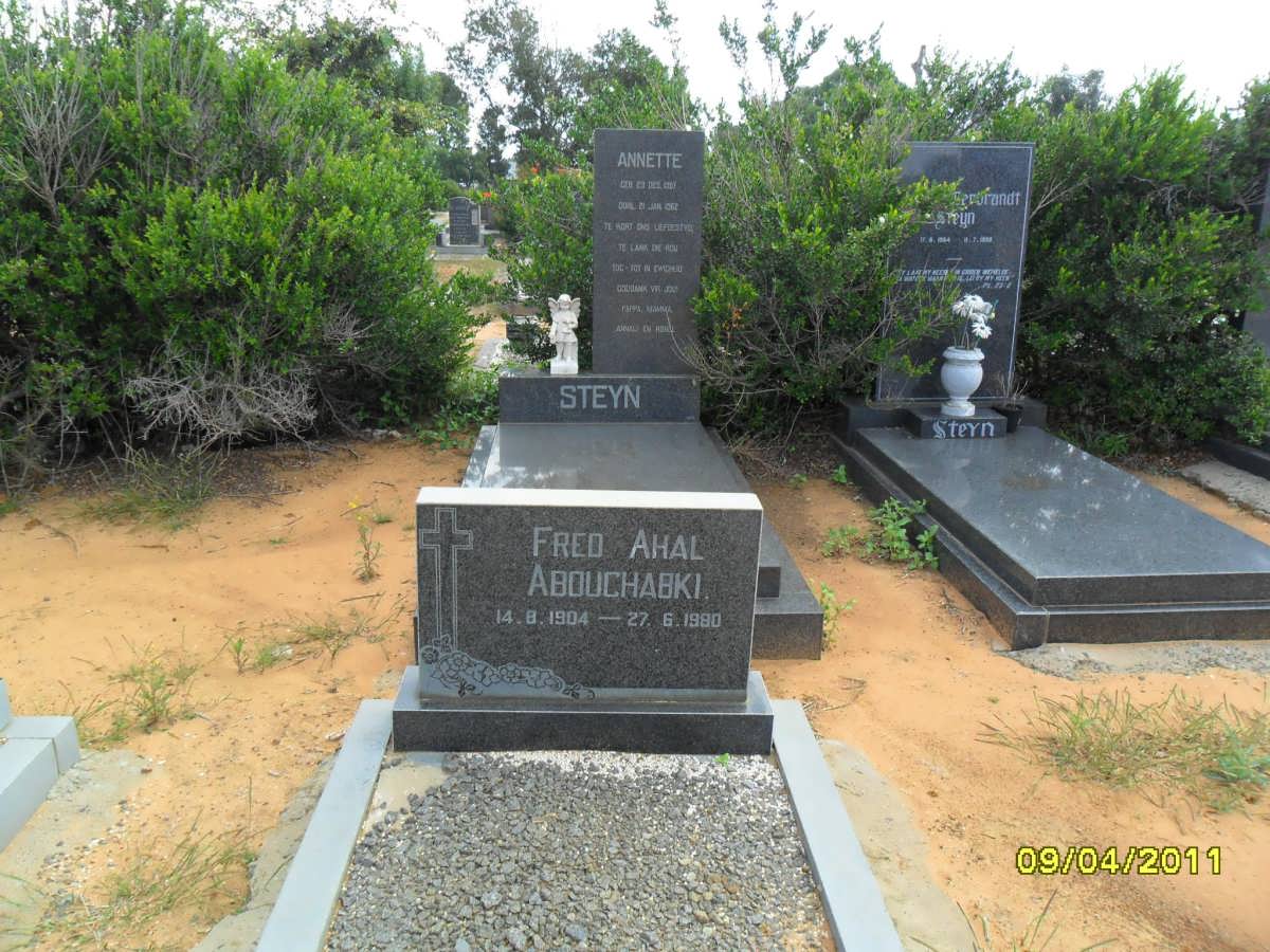 ABOUCHABKI Fred Ahal 1904-1980