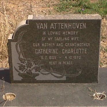 ATTENHOVEN Catherine Charlotte, van 1905-1970