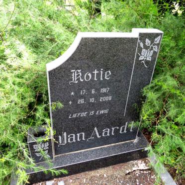 AARDT Kotie, van 1917-2008