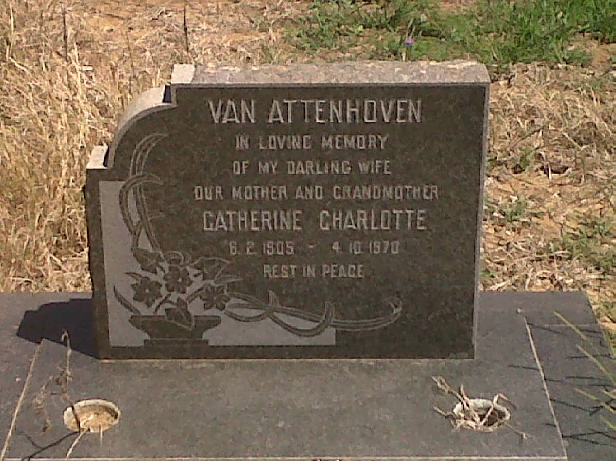 ATTENHOVEN Catherine Charlotte, van 1905-1970