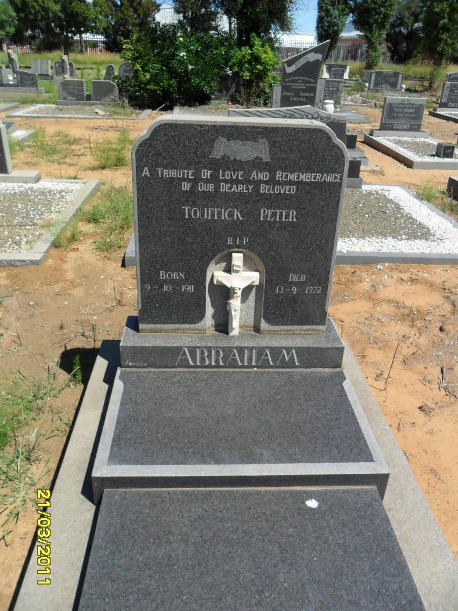 ABRAHAM Touffick Peter 1911-1972