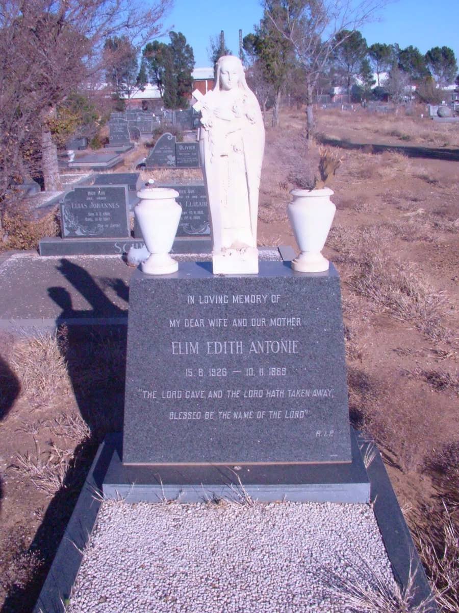 ANTONIE Elim Edith 1926-1969