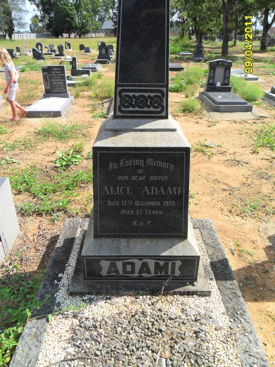 ADAMI Alice -1959