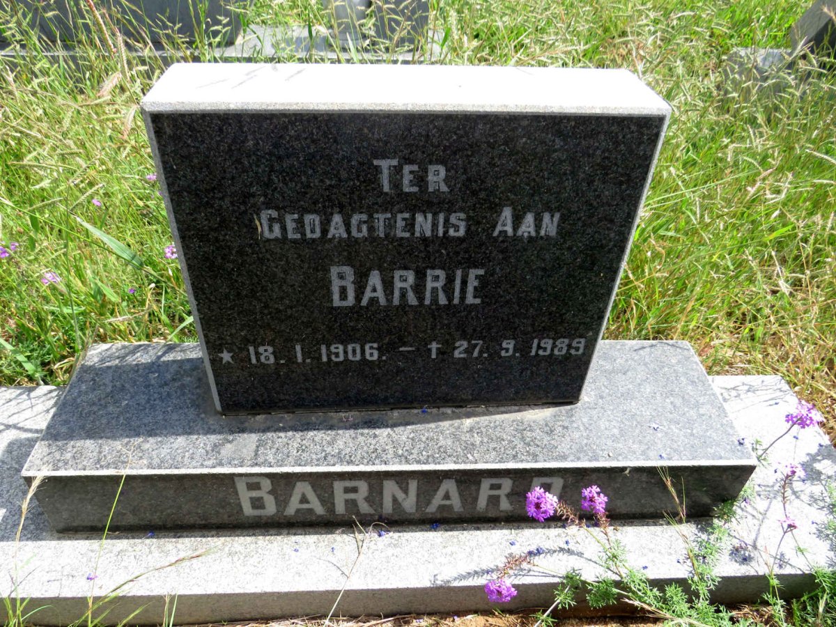 BARNARD Barrie 1906-1989