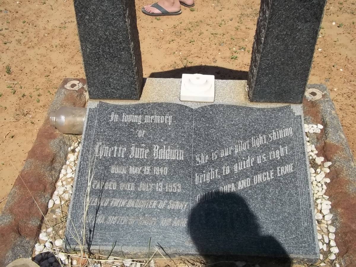 BALDWIN Lynette June 1940-1953