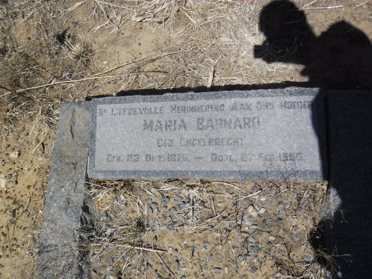 BARNARD Maria nee ENGELBRECHT 1876-19??