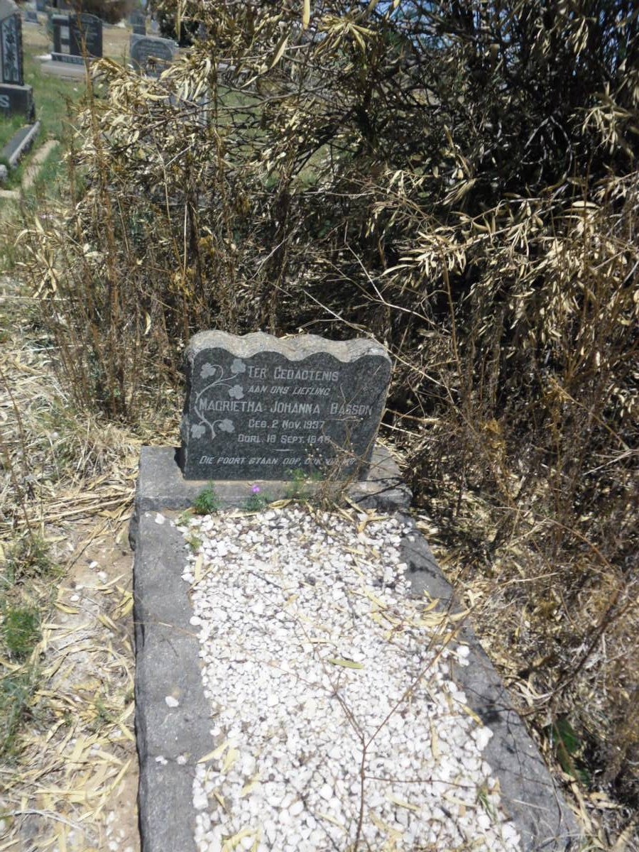 BASSON Magrietha Johanna 1937-1948