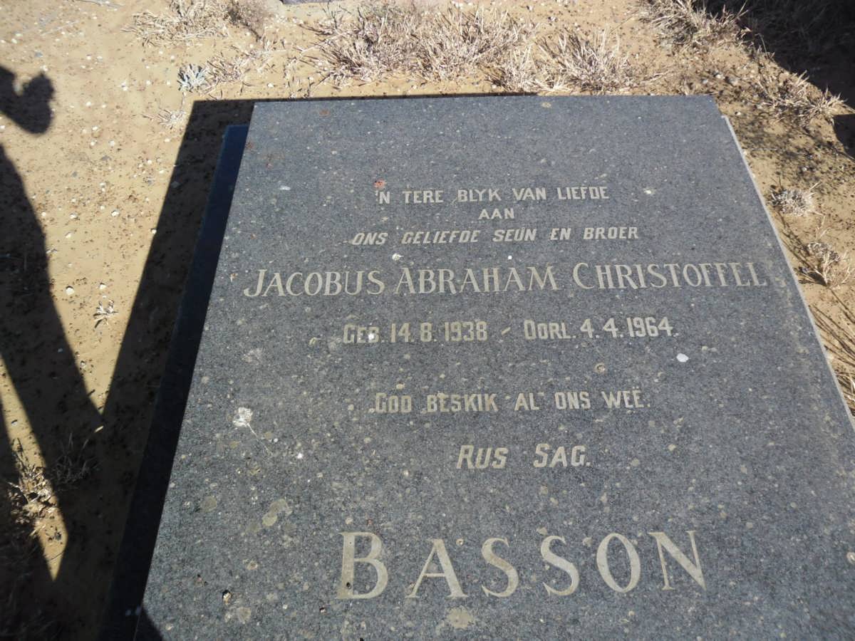 BASSON Jacobus Abraham Christoffel 1938-1964