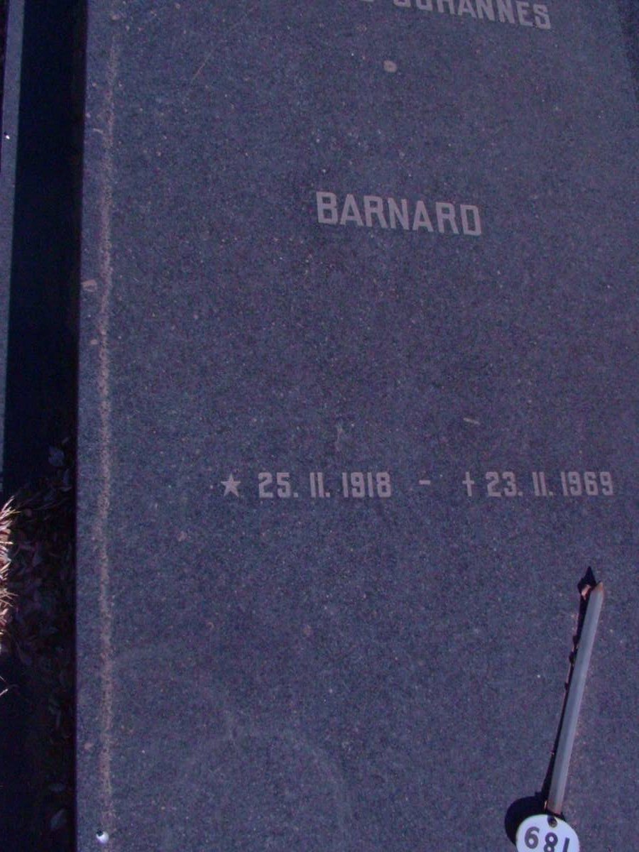 BARNARD ? Johannes 1918-1969
