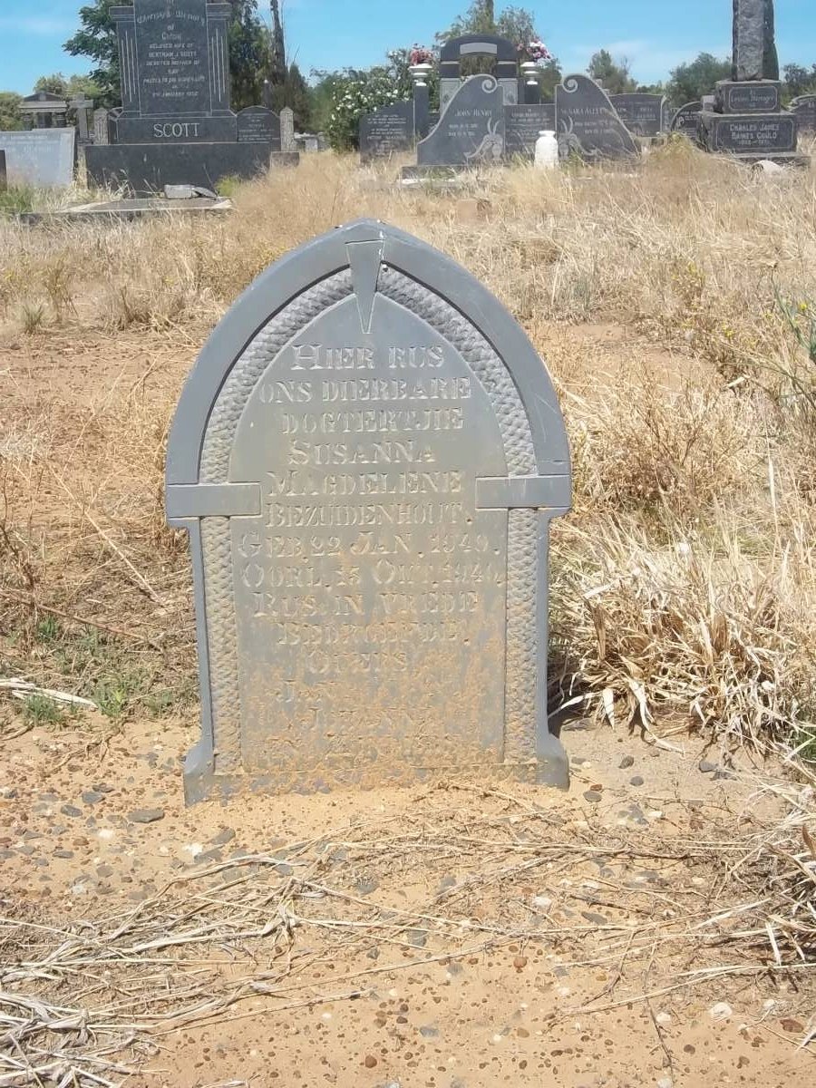 BEZUIDENHOUT Susanna Magdelene 1949-1949