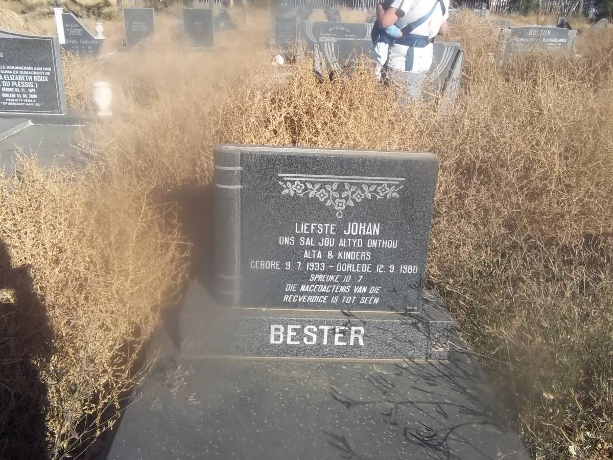BESTER Johan 1933-1980