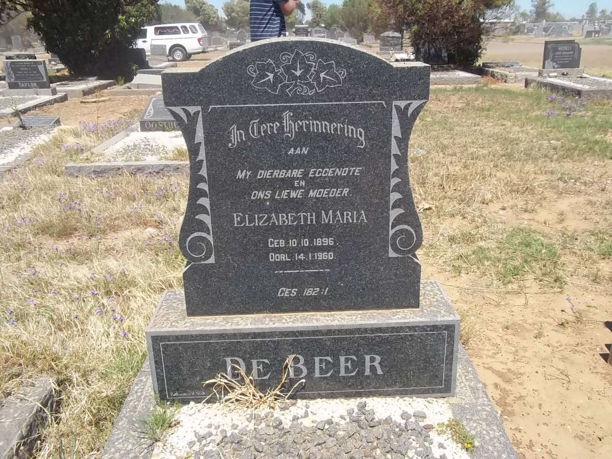 BEER Elizabeth Maria, de 1896-1960