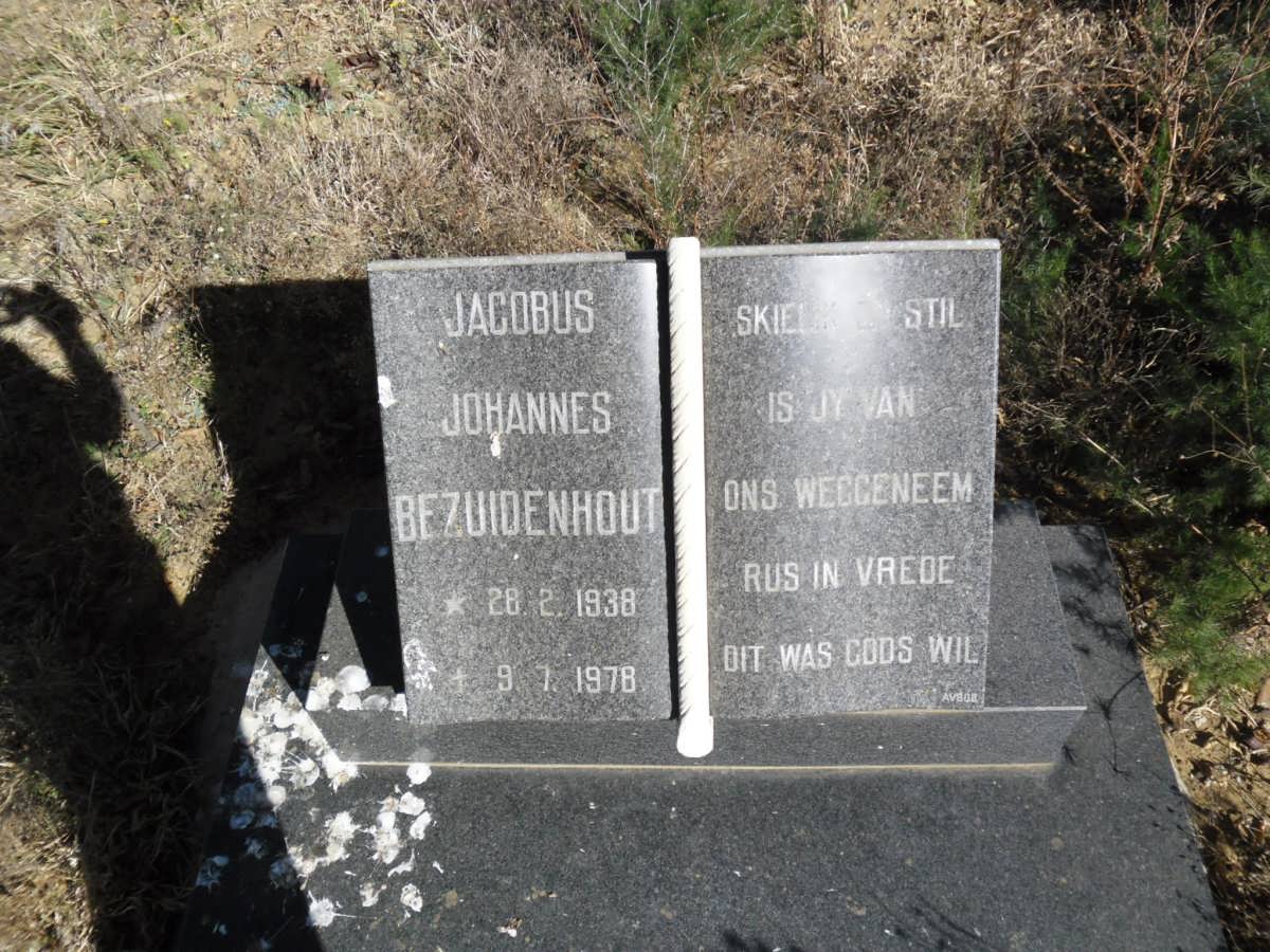 BEZUIDENHOUT Jacobus Johannes 1938-1978