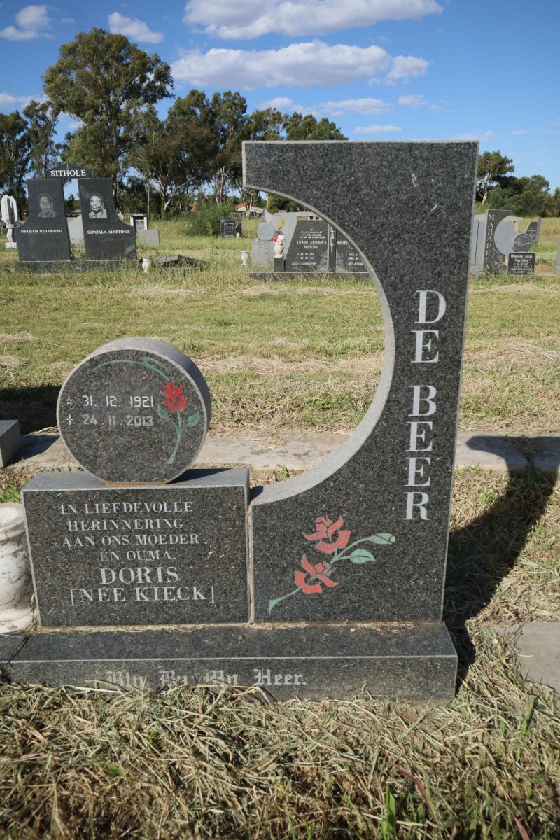 BEER Doris, de nee KIECK 1921-2013