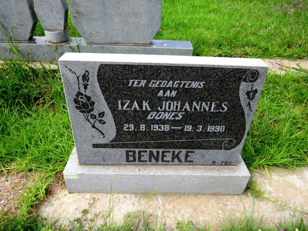 BENEKE Izak Johannes 1938-1990