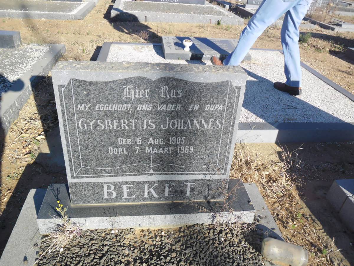 BEKET Gysbertus Johannes 1905-1969
