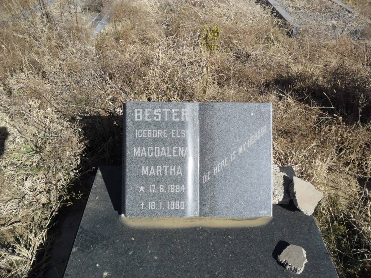 BESTER Magdalena Martha nee ELS 1894-1980