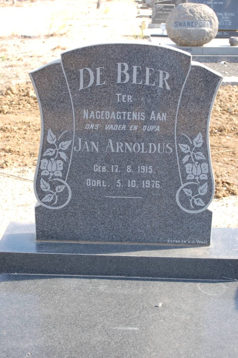 BEER Jan Arnoldus, de 1915-1976
