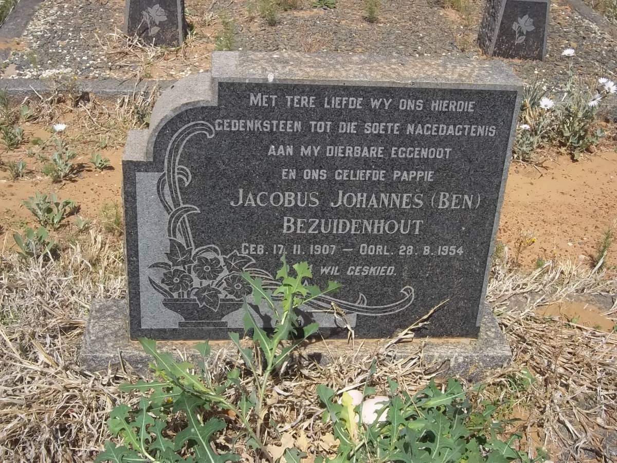 BEZUIDENHOUT Jacobus Johannes 1907-1954