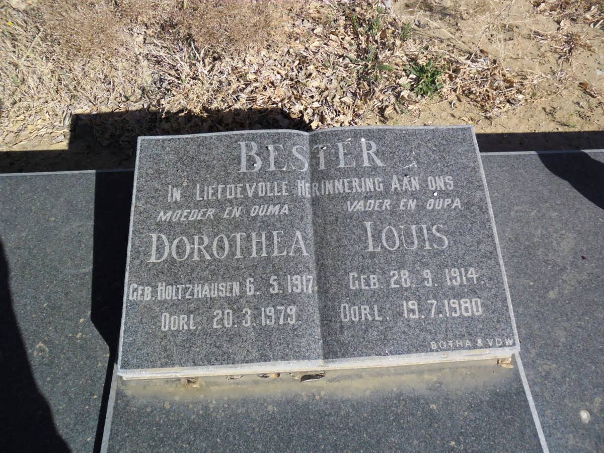 BESTER Louis 1914-1980 &amp; Dorothea HOLTZHAUSEN 1917-1979