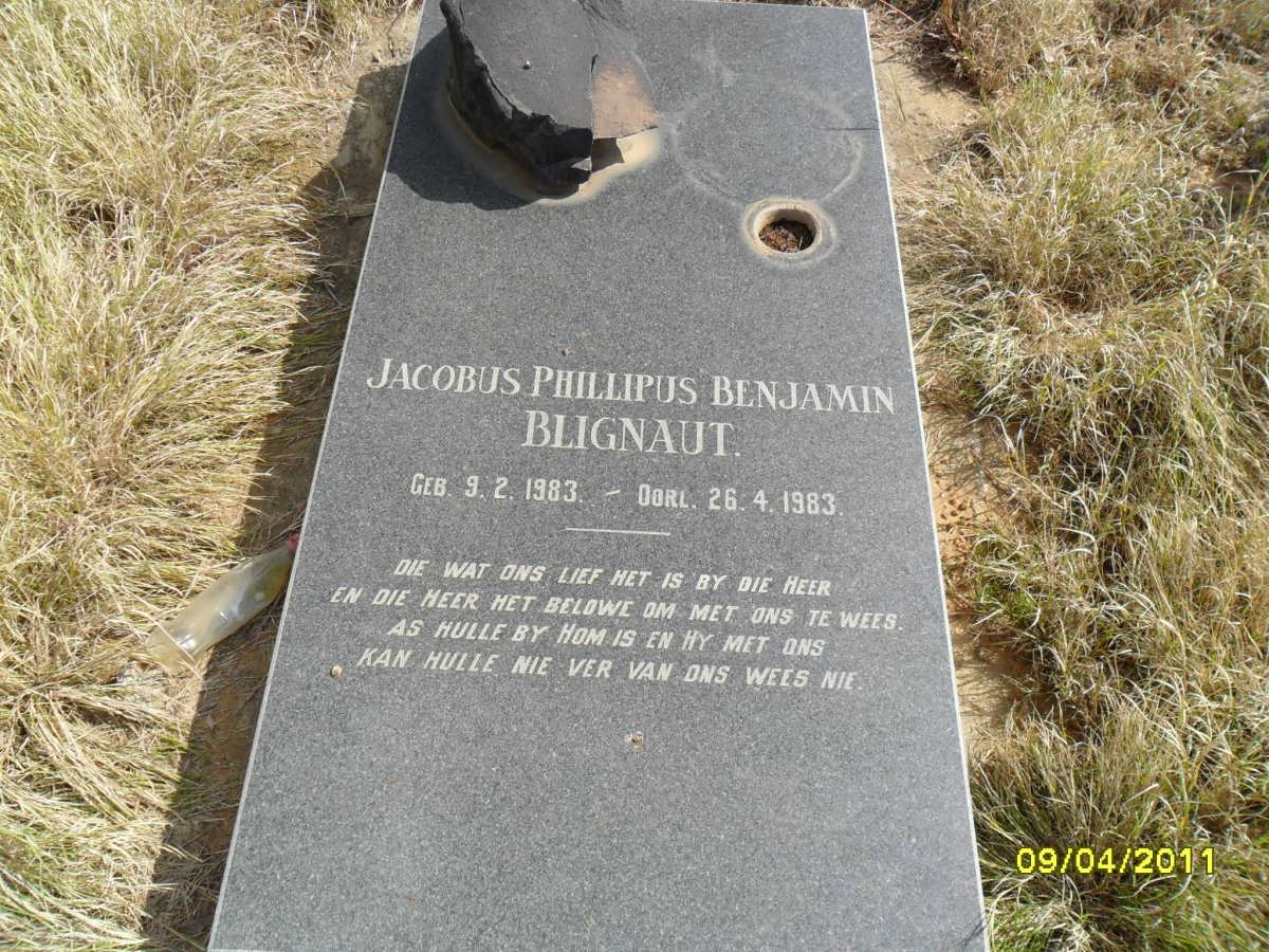 BLIGNAUT Jacobus Phillipus Benjamin 1983-1983