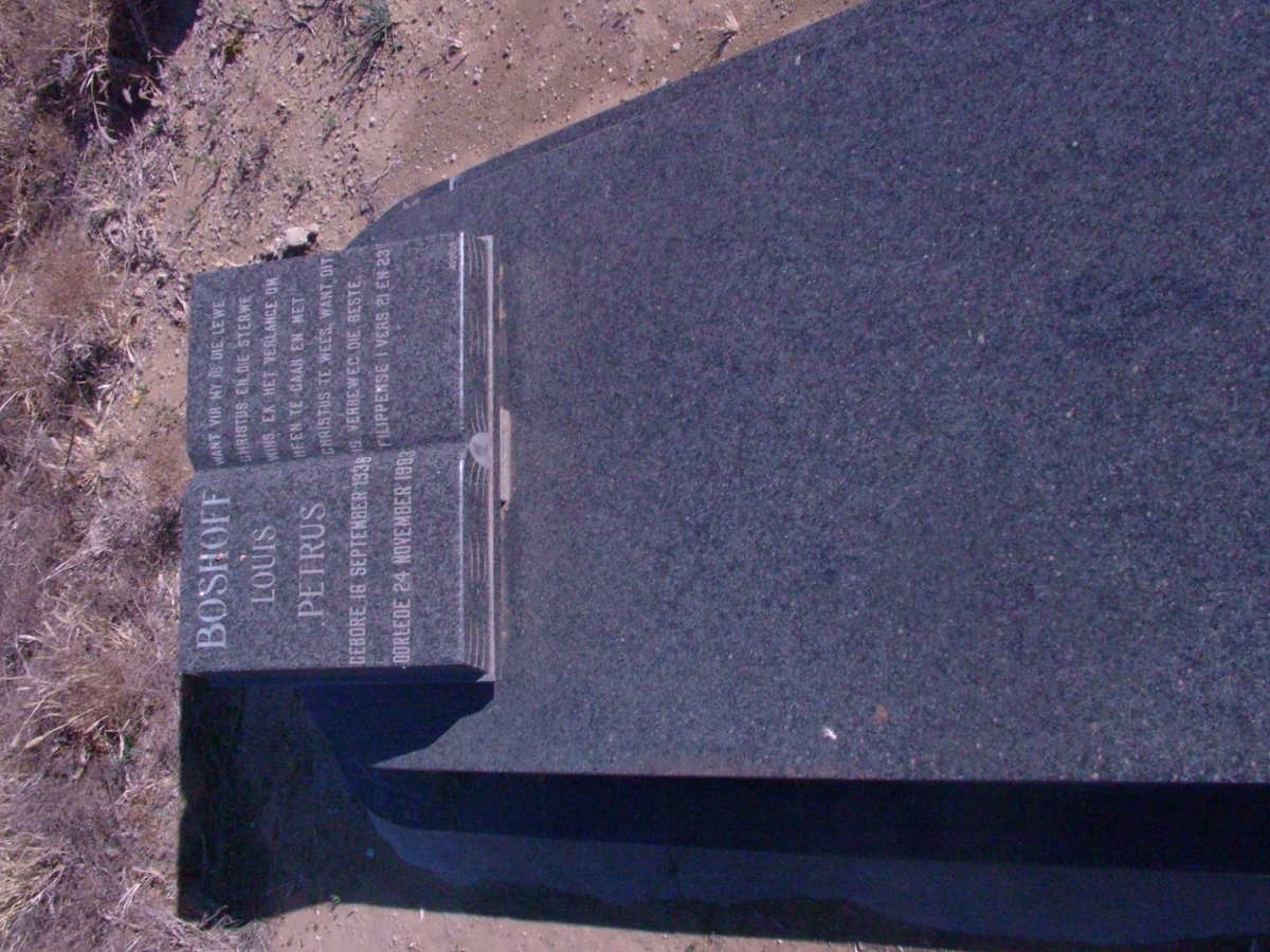 BOSHOFF Louis Petrus 1938-1983