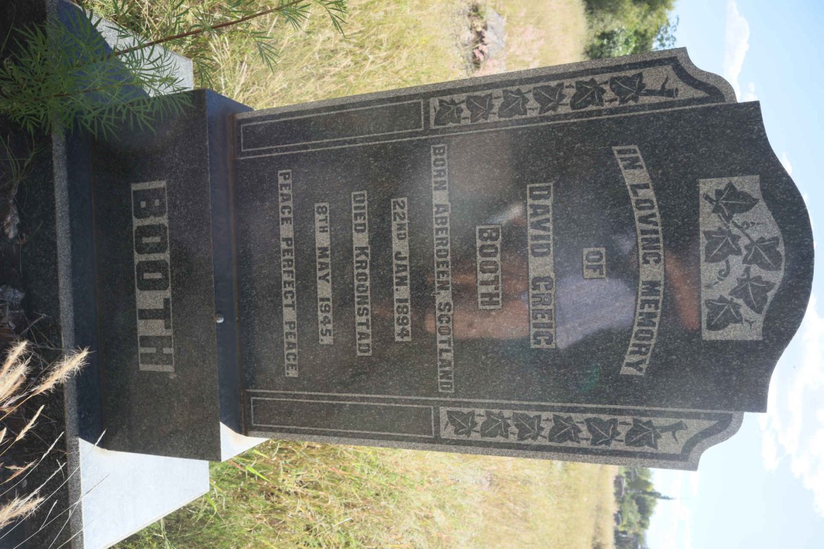 BOOTH David Greig 1894-1945